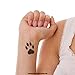 Little Paws Tatttoos - Black Animal Paws temporary tattoos (5 x Paw Tattoo)