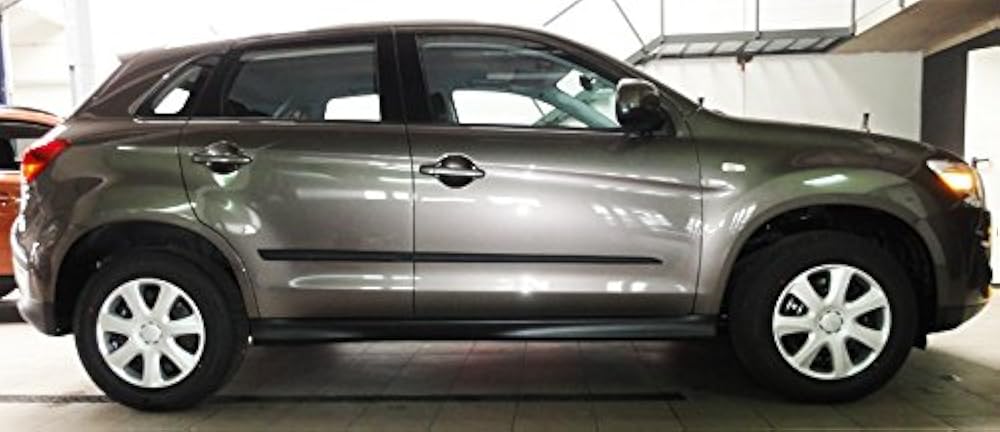 молдинги дверей, серый винил, к-кт. молдинги на двери для mitsubishi asx 2010+rvr. молдинги на двери митсубиси асх. Damd митсубиси асх. митсубиси асх боковые молдинги.