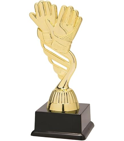 Trofeo Portiere Calcio 13cm - Con Targhetta Personalizzabile Omaggio, Base Marmo Nero - Foto 3