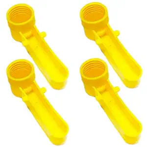 NR Online Shop Gives Yellow Color Bird Water Drinker Water Bottles Connection Like Love Birds, Finches, Cockatiel and ext. (Pack of 4)