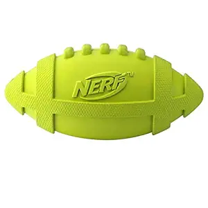Nerf Dog Rubber Squeak Football, 7-inch