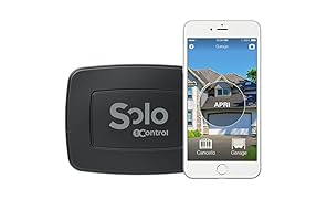 1Control SOLO - l'Ouvre-Portail Bluetooth 4.0 noir pour smartphone - Pour portail et garage - Compatible avec plus de radiocommandes - Made in Italy - Aucun câble à connecter et batteries déjà incluses