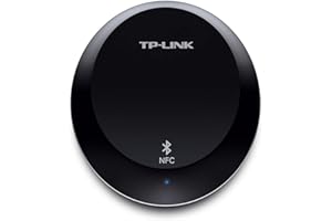TP-Link Récepteur audio Bluetooth 4.1 avec technologie NFC (pour smartphones/tablettes) + prise RCA 3.5mm pour diffusion de votre musique sur votre chaine Hi-Fi et Haut-parleur stéréo (HA100)