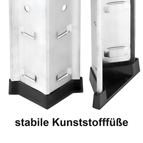 Torrex 37853 Steckregal / Lagerregal aus verzinktem Stahl mit 5 Böden – 875 Kg belastbar – 180 x 90 x 40 cm Kellerregal Schwerlastregal - 7