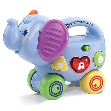 VTech Elephant Pousse Baby Jouet Premier Age 80 513605 Multicolore