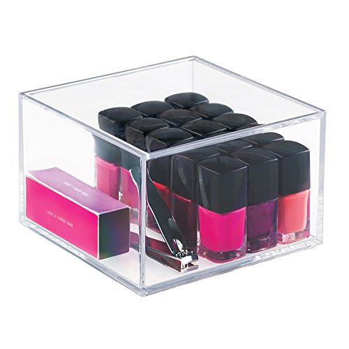 Interdesign 39630EU Clarity Aufbewahrungsbox mit Deckel Medium, 10 cm Hoch, durchsichtig - 2