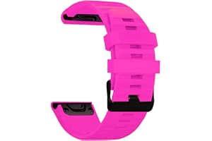 AISPORTS Kompatibel med Garmin Fenix 8 43 mm/7S/7S Pro/6S/6S Pro/5S/5S Plus rem silikon, 20 mm snabbpassande klockarmband mjukt silikon sportarmband ersättningsrem för Garmin Instinct 2S