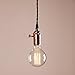 Price comparison product image Buyee® Deco Cluster 1/3 Vintage Ceiling Light Antique Lampholder Hanging Lamp Retro Pendant Light with 2m Braided Ceiling Cable(bulb not included) (copper finish)
