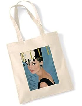 Tragetasche, Motiv Audrey Hepburn Elle-Cover (Französisch) Januar 1962