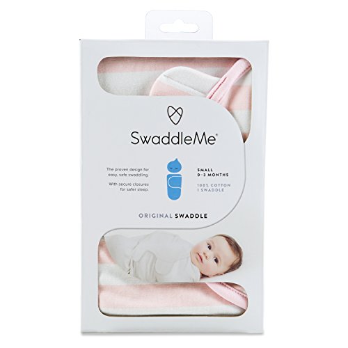 SwaddleMe Original Swaddle ( Small, Pink and White Stripe)
