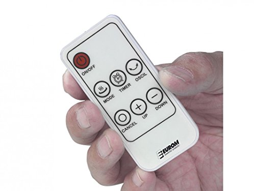 Moderner Wand Heizlüfter mit Fernbedienung, Thermostat, Timer, Wandheizer, Schnellheizer, Wandheizung Eurom Wall Designheat 2000 - 4