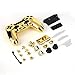 Produktbild Heaviesk Full Housing Shell Hülle Skin Cover Button Set mit Full Buttons Mod Kit Ersatz für Playstation 4 PS4 Controller Gold Splitter