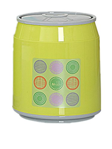 Moolecole Cute Green Creative Plastic Trash Bin Table Office Desk Mini Dustbin Trash Can