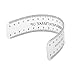 MagiDeal Pack of 2-Style Eyebrow Grooming Stencil Shaper Ruler Measure Tool Makeup Reusable