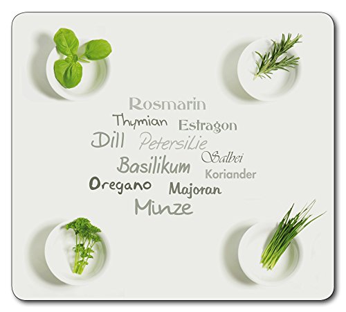 Kesper 36594 Multi-Glasschneideplatten "Kräuter"