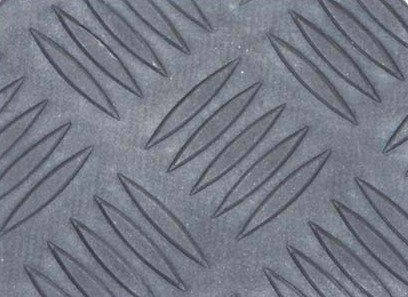 Preisvergleich Produktbild Gummiläufer / Gummimatte von der Rolle, Tränenblech, 150cm, 3 mm dick