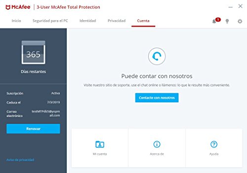 McAfee Total Protection 5 Dispositivos 2018 McAfee Total Protection 5 Dispositivos 2018