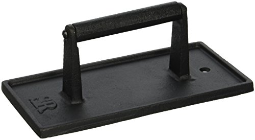 Steven Raichlen Grillpresse aus Gusseisen, rechteckig, schwarz, 8.59 x 11.81 x 27.31 cm, SR8034