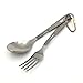 Produktbild Titanium Tableware Ultralight Eco-friendly Healthy Camping Spoon and Fork Outdoor Dinnerware