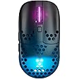 Xtrfy MZ1 Wireless, Ultra-Light Cordless Gaming Mouse, 2.4 GHz RF, Unique Shape for Optimum Aiming, RGB Lighting, Rechargeable, Black