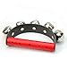 Cute Baby 5 Jingle Bell Wooden Handle Music Tambourine Ring Rattle Toy Education