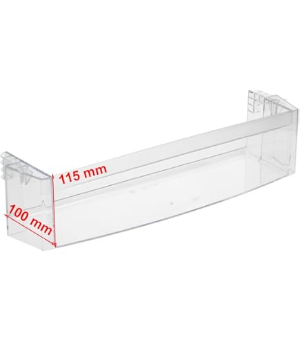 Balconcino Portabottiglie Per Frigorifero Franke – Ricambio 133.0060.237 Per FCB320/M E FCT280/M – Plastica Resistente Trasparente