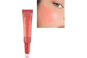 LUCOSS Blush Liquide, Blush Maquillage Fard À Joues with Cushion Applicator, Fard à Joues Stick Imperméable de longue durée, Lightweight Blush Cream Stick Makeup (Serenade)
