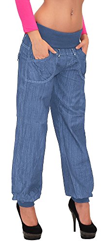 ESRA Damen Jeans Hose Haremshose Pumphose Boyfriendhose Boyfriend Jeanshose J132 - 