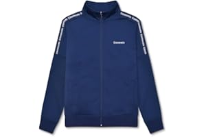 Lambretta Mens Half Taped Full Zip High Collar Track Jacket