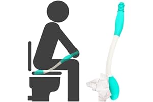 SPRACCUEIL Aiuta la disabilità a lungo raggio pulizia confortevole a lungo raggio, estende la portata di oltre 38 cm di carta igienica o salviettine pre-umidificate, senza salviette, anziano incinta per disabili