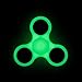 Produktbild Fidget Hand Spinner Finger Spinner Toys | Lunlight Leuchtend Finger Toys Originall Metall | Hand Spirale|Lager aus Keramiken | Gift für Kinder Erwachsene (Gruen-schwarz-led)