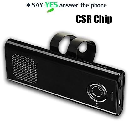 Bluetooth Handsfree, KANGLONGJIA supports voice control Car Speakerphone Sun Visor In-car kit Multipoint Wireless Connection with Clip for iPhone, iPad, Samsung Galaxy, HTC, LG, Android Phones & Table