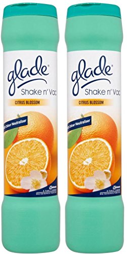 Preisvergleich Produktbild 2 x Glade Shake 'n'Citrus Blossom Vac Teppichreinigungspulver 500g