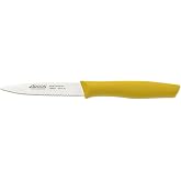 Arcos Nova Serrated Peeling Knife Steel Yellow 100 mm | Stainless steel serrated blade. Polypropylene handle, ideal for peeli