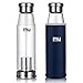 Produktbild MIU COLOR® Stilvolle Tragbare 650ml Glasflasche Größere Kapazität Trinkflasche für Auto, mit Nylon Tasche & Teesieb (Blau)