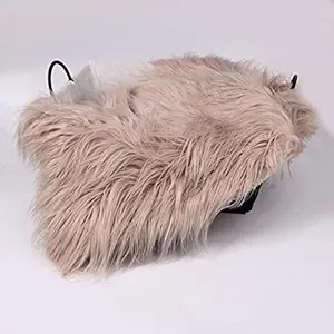 MOMISY Newborn Baby Photo Prop Fur Blanket Quilt Photographic Mat DIY Background Prop Long Ripple Blanket Mat Rug Wrap Baby Accessories Favours for Baby Growing Infants Toddlers Shower Gifts -Khaki