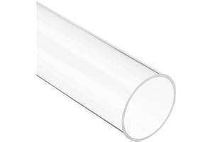TOP-VIGOR Tubo acrílico rígido transparente, 96 mm de diámetro interior, 100 mm de diámetro exterior y 200 mm, tubo redondo para acuario, sistema de refrigeración por agua, tubo de iluminación