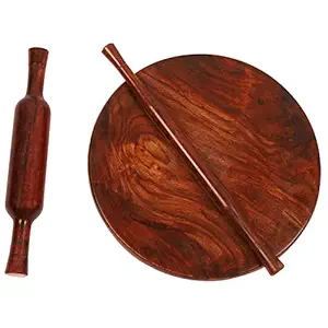 Wooden chakla belan Chakla 10 Inch + Belan 12 inch + Free Thin Belan 14 Inch..by NICKON Enterprises