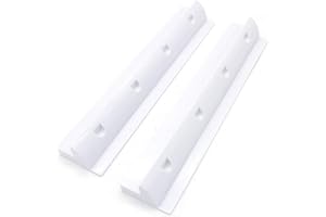 Pack of 2 NUZAMAS Solar Panel Side Brackets, Marine Caravan Motorhome RV Solar Panel Side Mount Brackets, ABS Plastic, Solar Panel Roof Installation Clamps, Extra Long