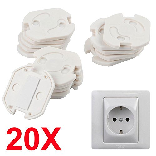 Preisvergleich Produktbild Yahee 20x Kindersicherung für Steckdose mit Drehmechanik Steckdosenschutz