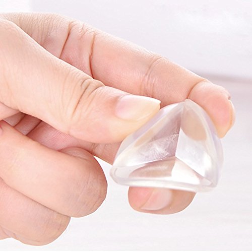 KKtick Eckenschützer, Baby Kinder Schutzecken, Tisch Kantenschutz Eckenschutz Silikon transparent, 20 er Pack - 3