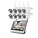 Produktbild EtexCam WLAN Überwachungskamera Set mit 12" LCD Monitor,(8PCS Kameras und 1 TB interne Festplatte) Wetterfeste Kostenlose,Nachtsicht Funktion