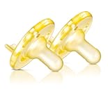 AVENT SOOTHIE – 2x Schnuller (GELB) 0/3 Monate aus USA - 3