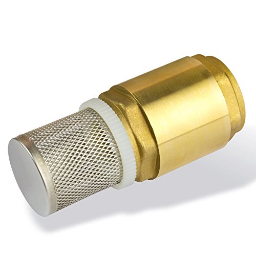 Stabilo-Sanitaer Messing Fussventil 1 1/ 2 Zoll DN40 Innengewinde Ansaugfilter Saugfilter Rückschlagventil Saugkorb