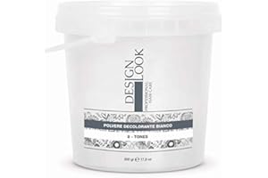 DESIGN LOOK Polvo DECOLORANTE Blanco-8 Tonos, Único, Estándar, El embalaje puede variar
