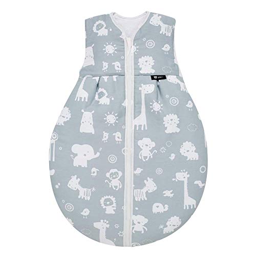 Preisvergleich Produktbild Alvi Kugelschlafsack Thermo Zootiere blau 90cm