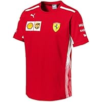 Ferrari Puma - Camiseta oficial del equipo Scuderia F1 de Fórmula Uno para hombre, color rojo, tamaño Mens (L) Chest 42-44 inches