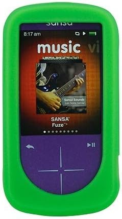 NEW Green Silicone Skin for SanDisk Sansa Fuze Plus+ Case MP3 Fuse Cover Holder
