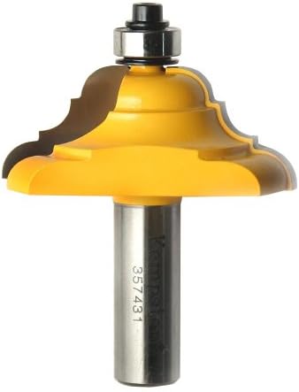 Kempston 357431 Table Top Edge Bit, French Baroque 1/2-Inch Shank, 2-1/4-Inch Cutting Diameter, 7/8-Inch Cutting Length