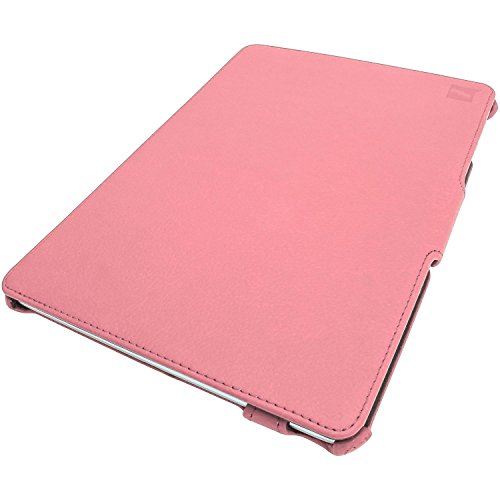 igadgitz Pink Rosa PU Ledertasche Hülle für Apple iPad Air 2013 Mit Multi-Winkel Betrachtungs-stand + Handschlaufe + Auto Sleep/Wake + Displayschutzfolie